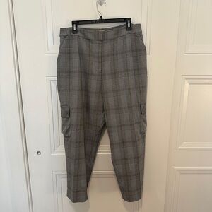 Gray Plaid Pants